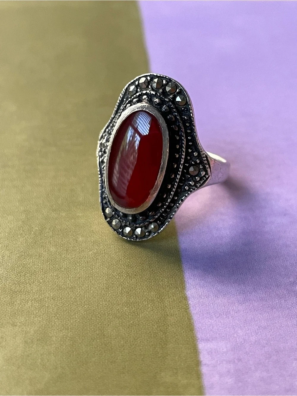 Vintage red stone